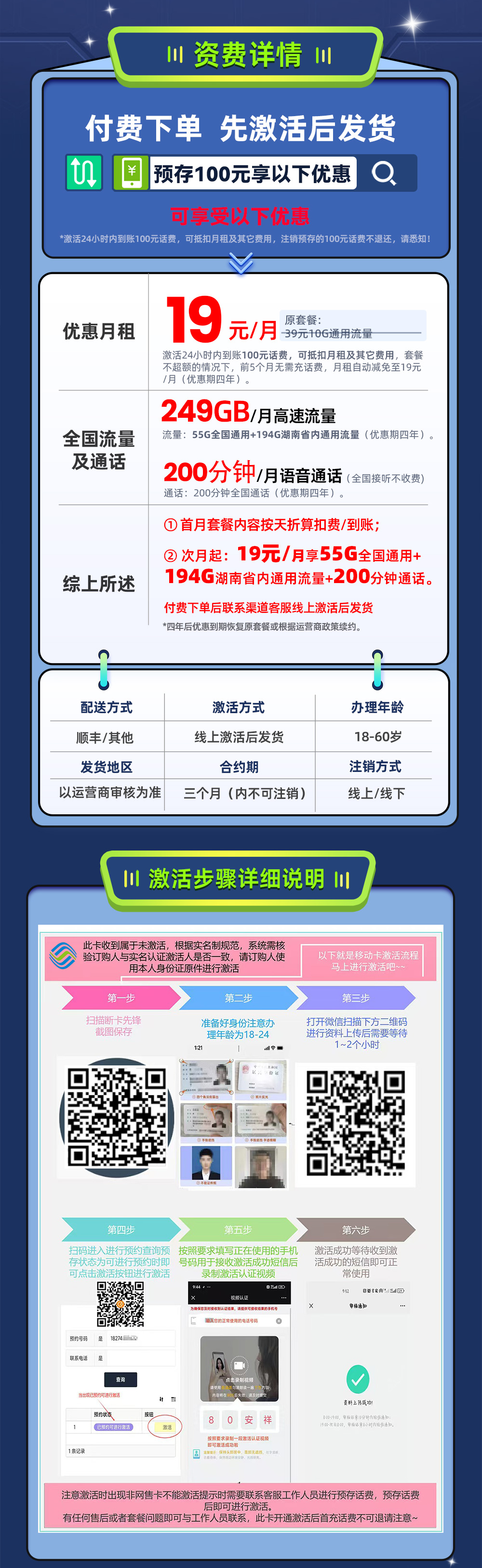 卡多多最新发布：移动水神卡19元月享249G流量+200分钟通话  第2张