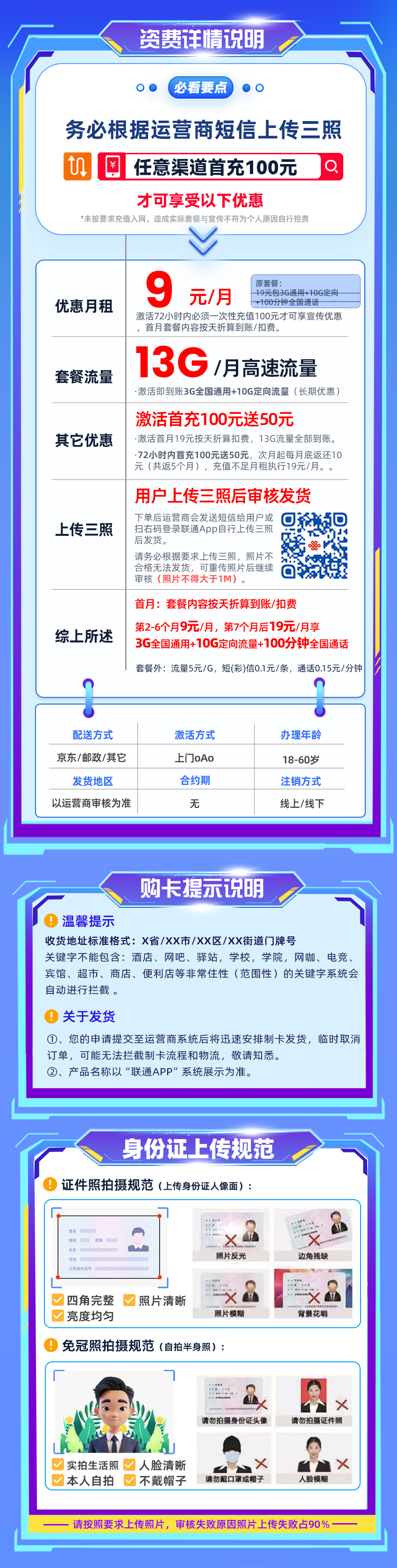 卡多多最新发布：联通学子卡9元月享13G流量+100分钟通话  第2张