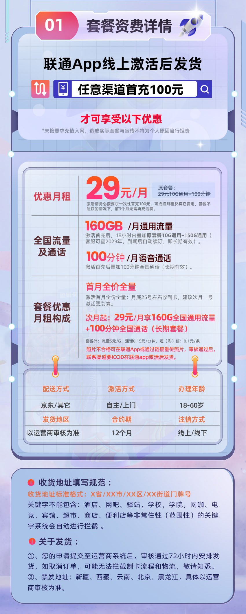 卡多多最新发布：联通黑王卡29元月享160G通用+100分钟通话  第2张