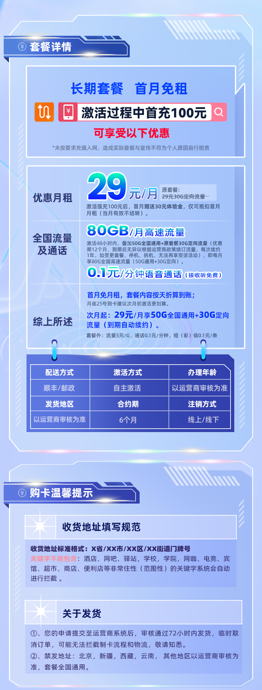 卡多多官方最新发布：电信沅芷卡29元月享80G流量  第2张